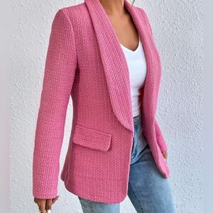 Barbie Pink Tweed Blazer – Size Small